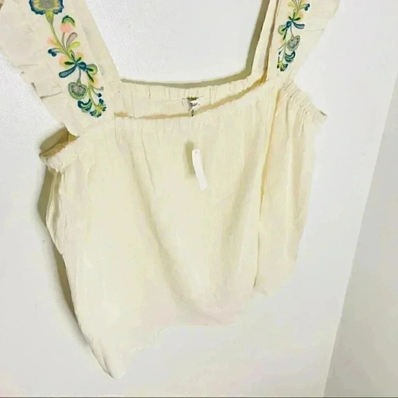 NEW Madewell Embroidered-Strap Swing Top - Picture 5 of 8